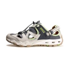 کفش مردانه هامتو 630261A-3 رنگ خاکستری تیره/کرم (بژ)